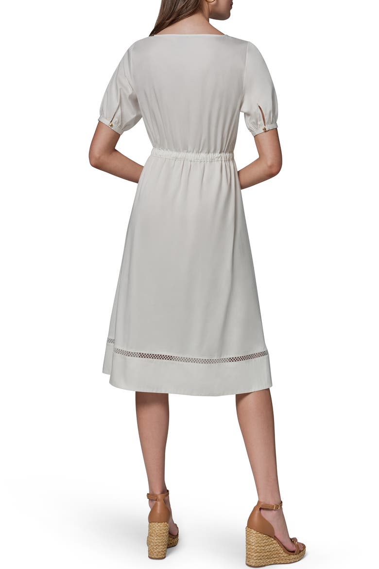 Short Sleeve A-Line Dress, Alternate, color, CREAM