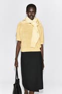 COS Shrunken Knitted Linen T-Shirt