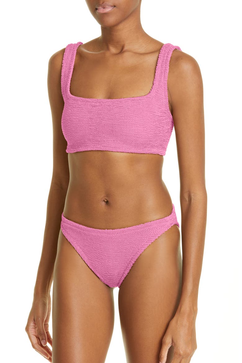 Crinkle Two-Piece Swimsuit, Alternate, color, BUBBLEGUM