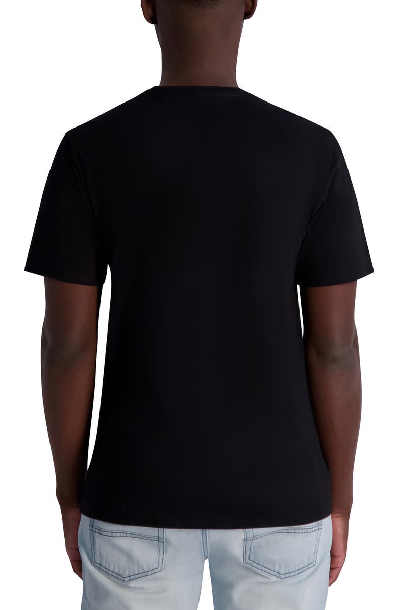 KARL LAGERFELD PARIS Colorblock Logo Graphic T-Shirt, Alternate, color,