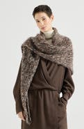 Brunello Cucinelli Mohair knit shawl