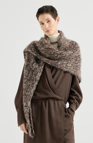 Brunello Cucinelli Mohair knit shawl