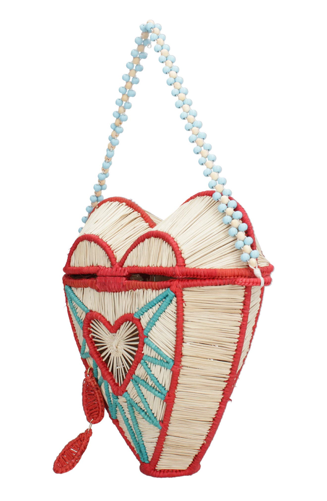 MERCEDES SALAZAR Pure Magic Sagrado Raffia Handbag, Alternate, color, 