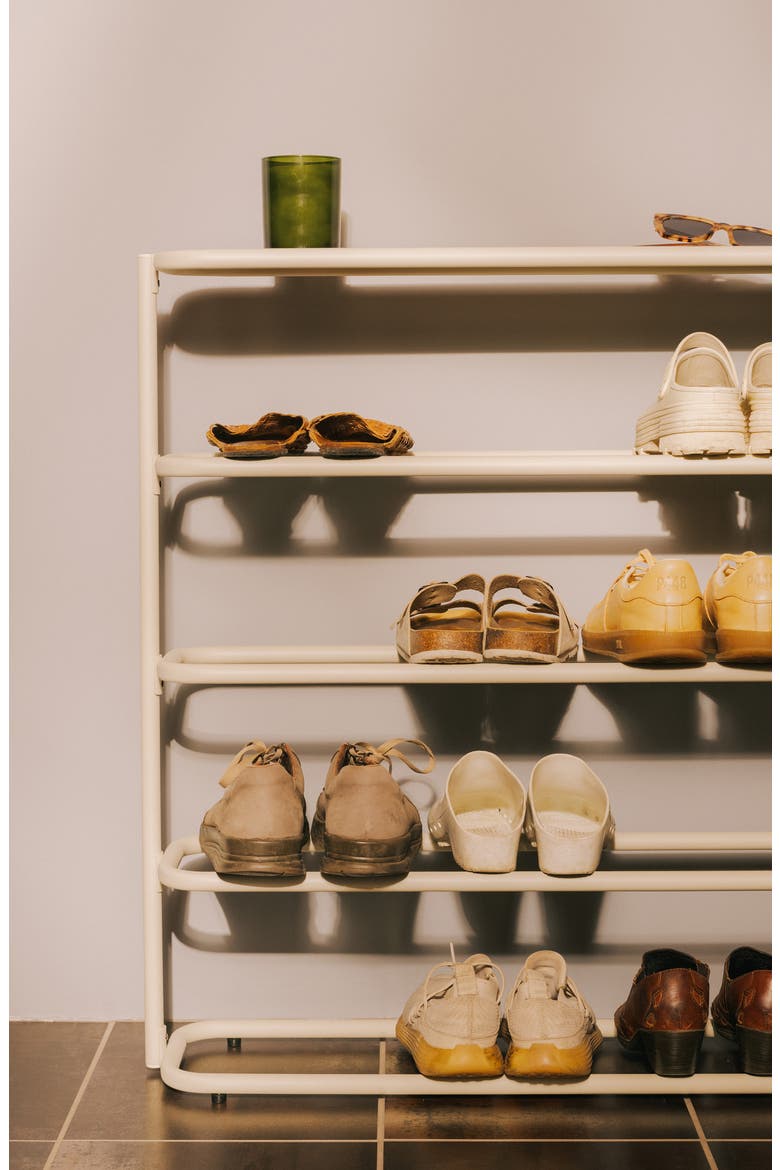 Obround Tall Shoe Rack, Alternate, color, IVORY
