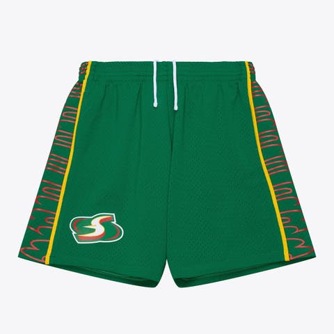 Men's Mitchell & Ness Green Seattle Storm 2007 Swingman Shorts - Court Origins