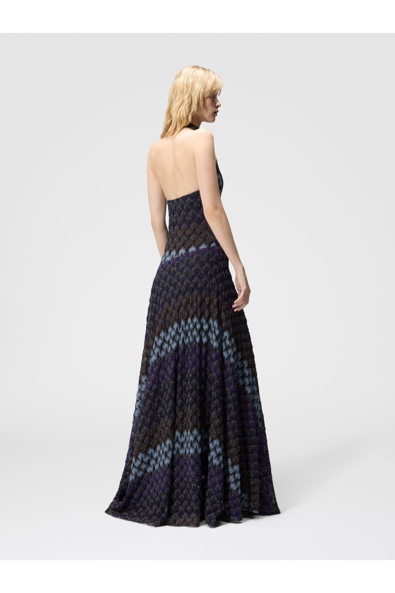 Long Dress With Halterneck, Alternate, color, Multicoloured