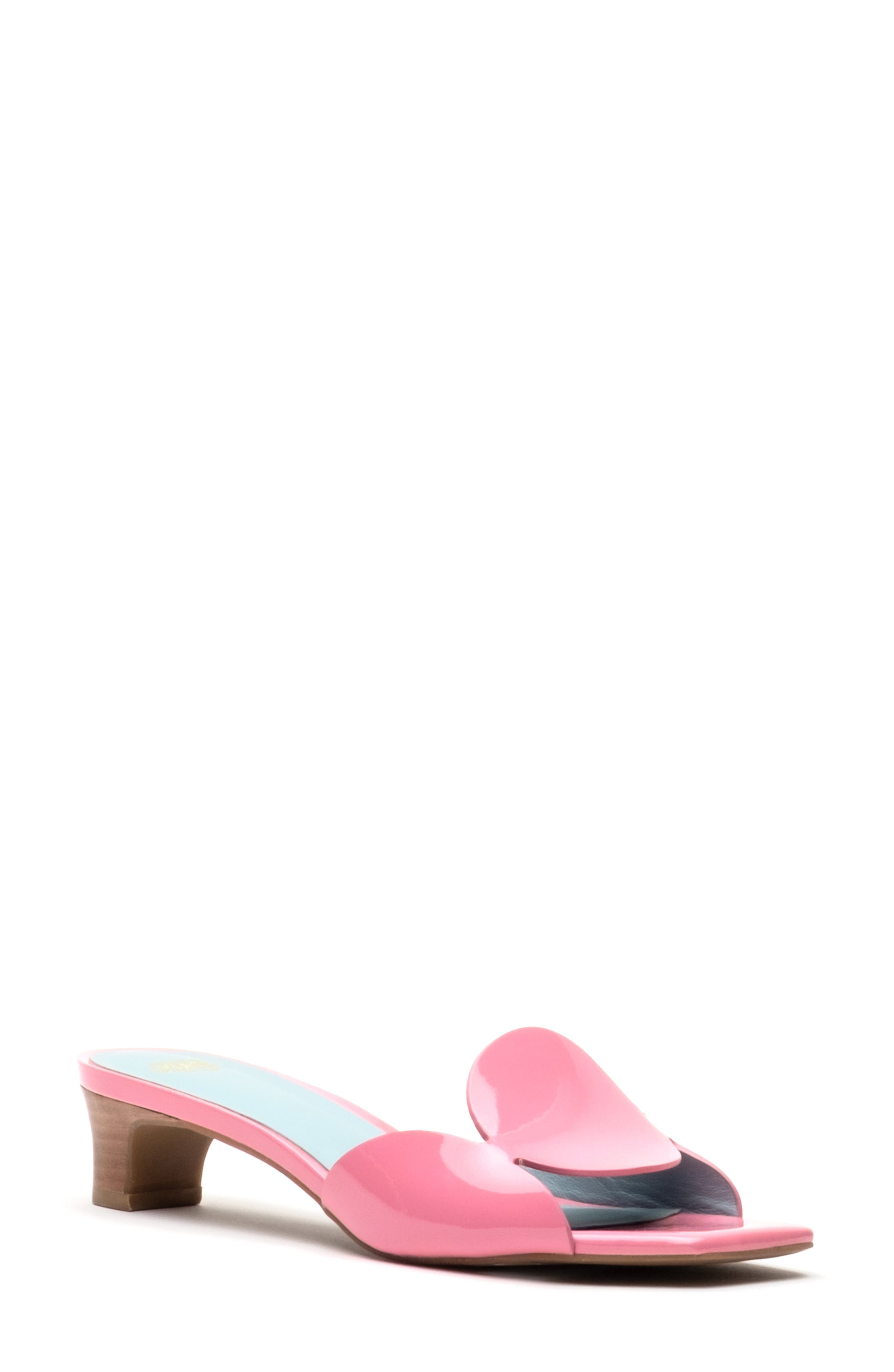 Frances Valentine Sandy Slide Sandal, Main, color, Pink