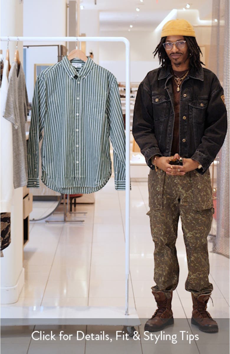 Mill Thing Stripe Button-Down Shirt, sales video thumbnail