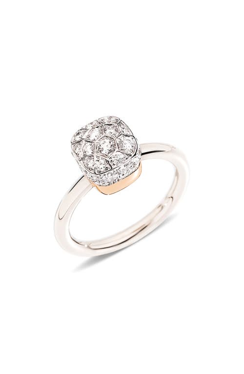 Pomellato Nudo Petit Diamond Ring In Metallic