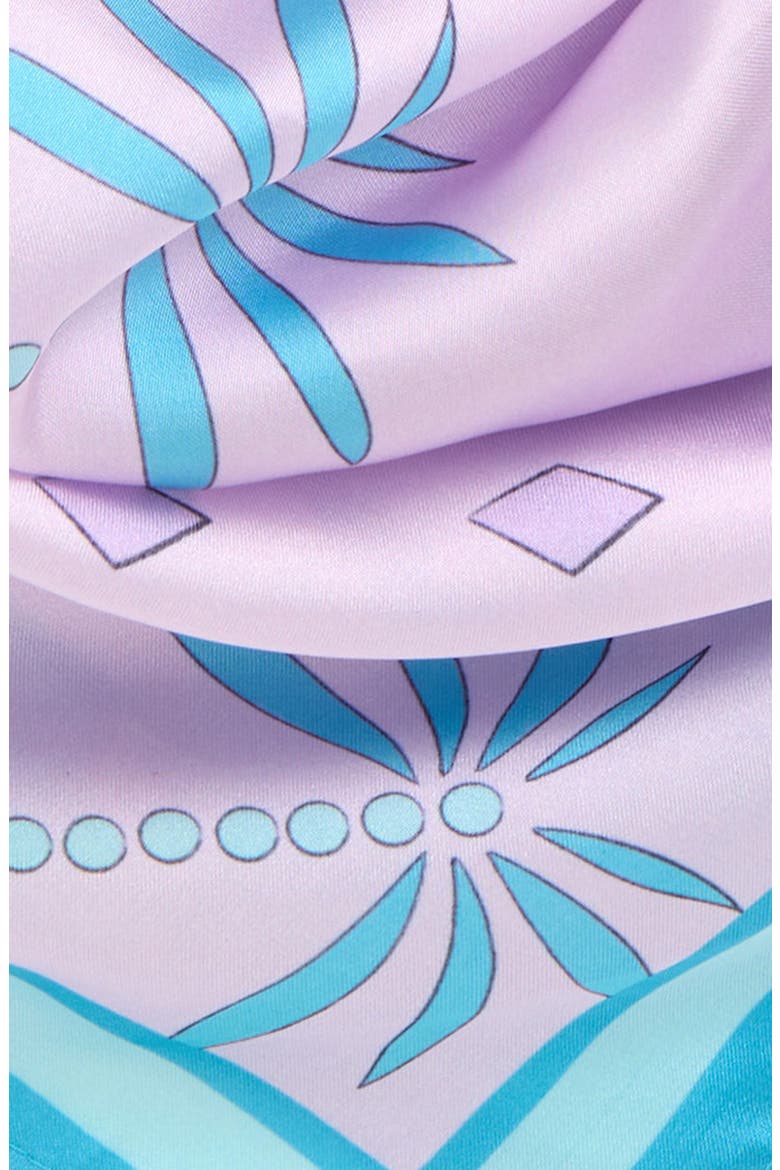 Palm Square Scarf, Alternate, color, PURPLE