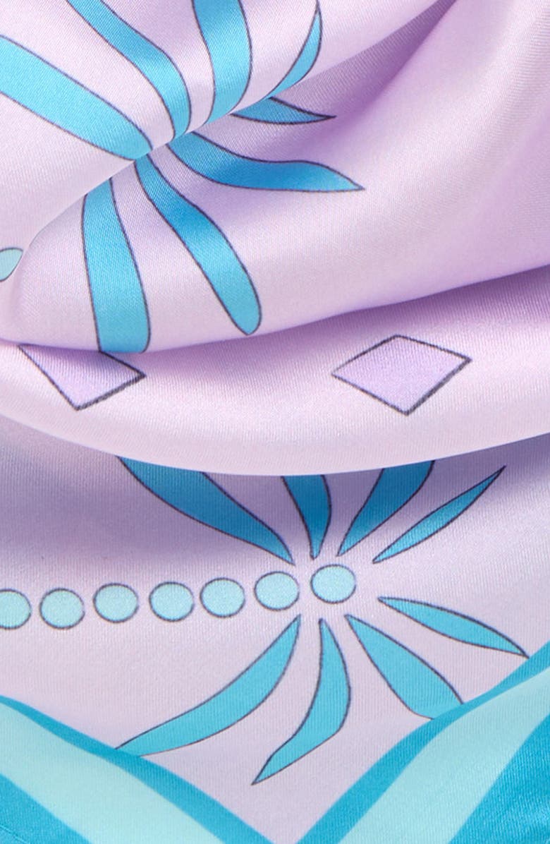 FRASIER STERLING Palm Square Scarf, Alternate, color, Purple
