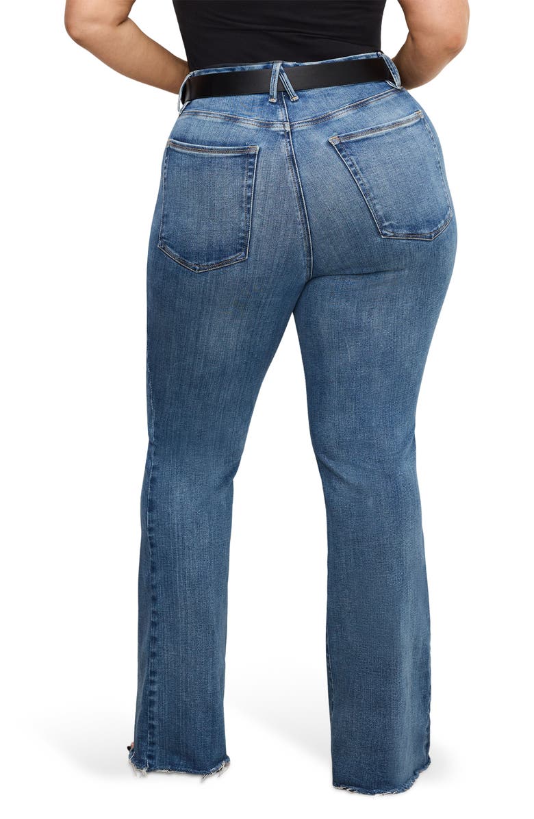 Good American Soft Tech Good Classic Bootcut Jeans, Alternate, color, Indigo863