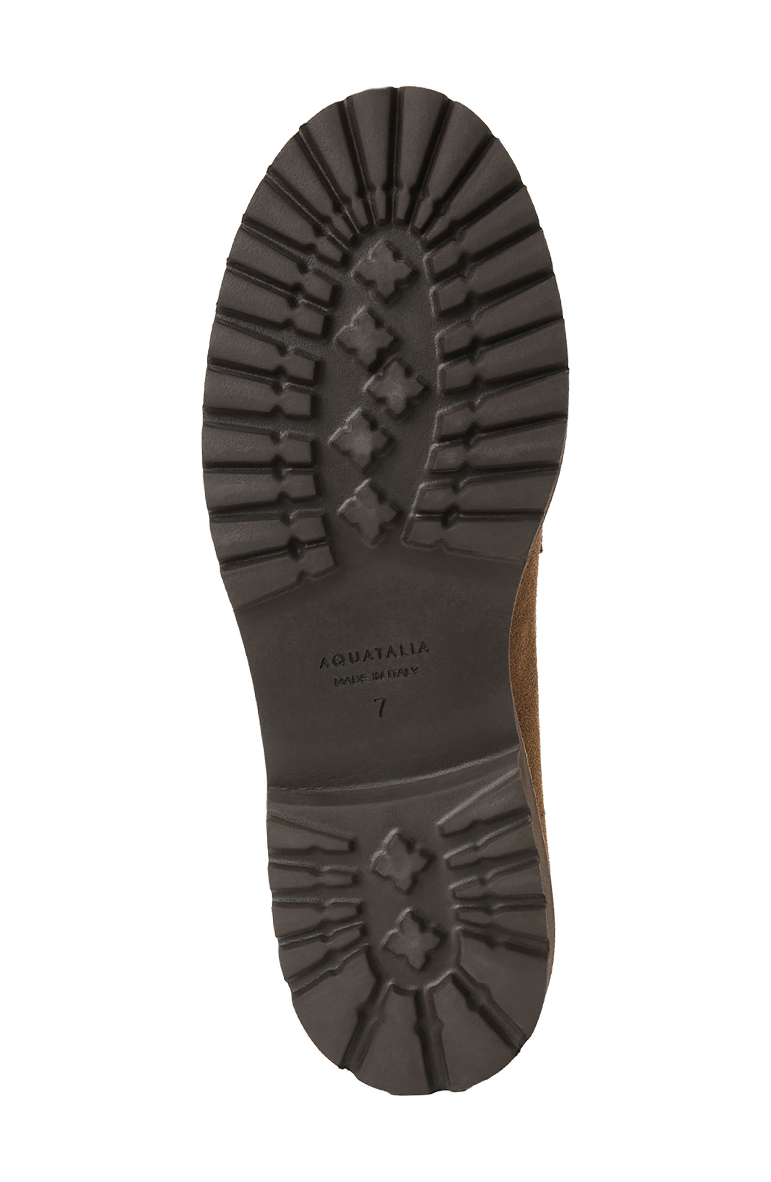 Merry Waterproof Lug Sole Penny Loafer, Alternate, color, CHAMPAGNE SUEDE