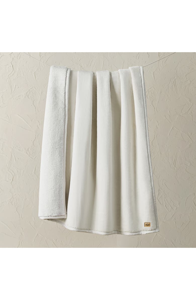 UGG<sup>®</sup> Salt Creek Faux Fur Throw Blanket, Alternate, color, Bluff