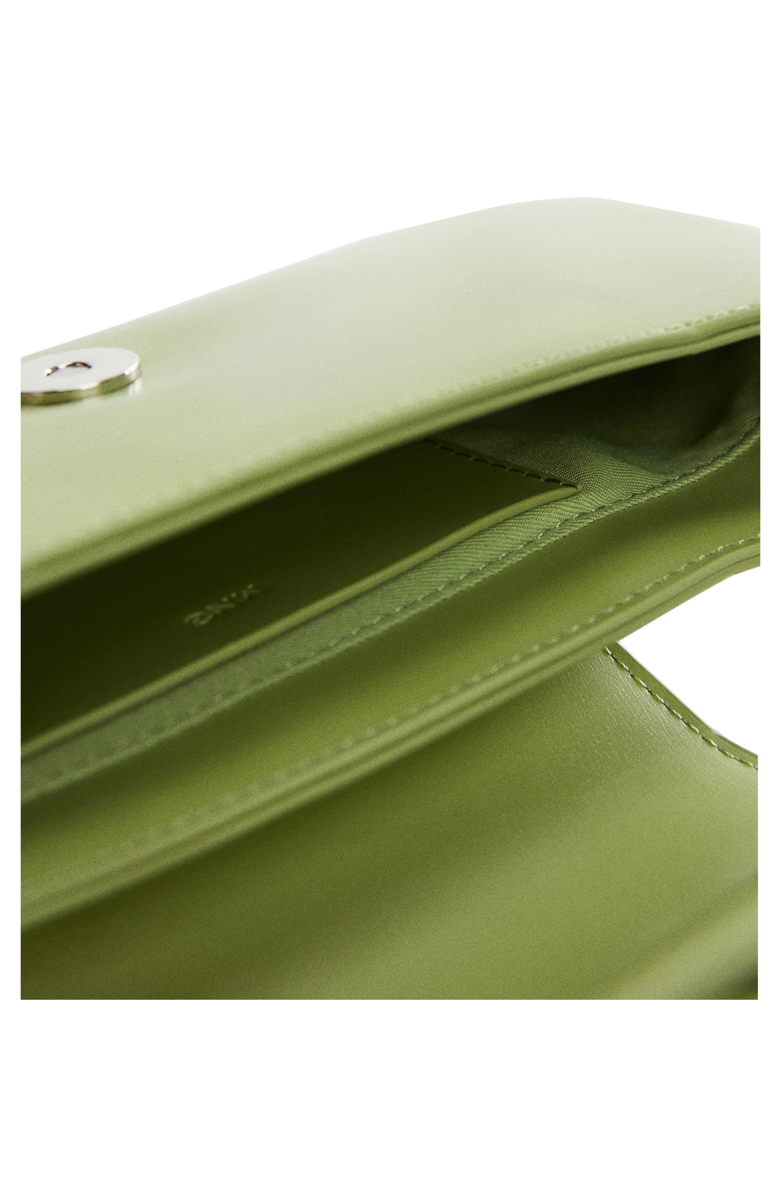 MANGO Bow Detail Faux Leather Shoulder Bag, Alternate, color, 