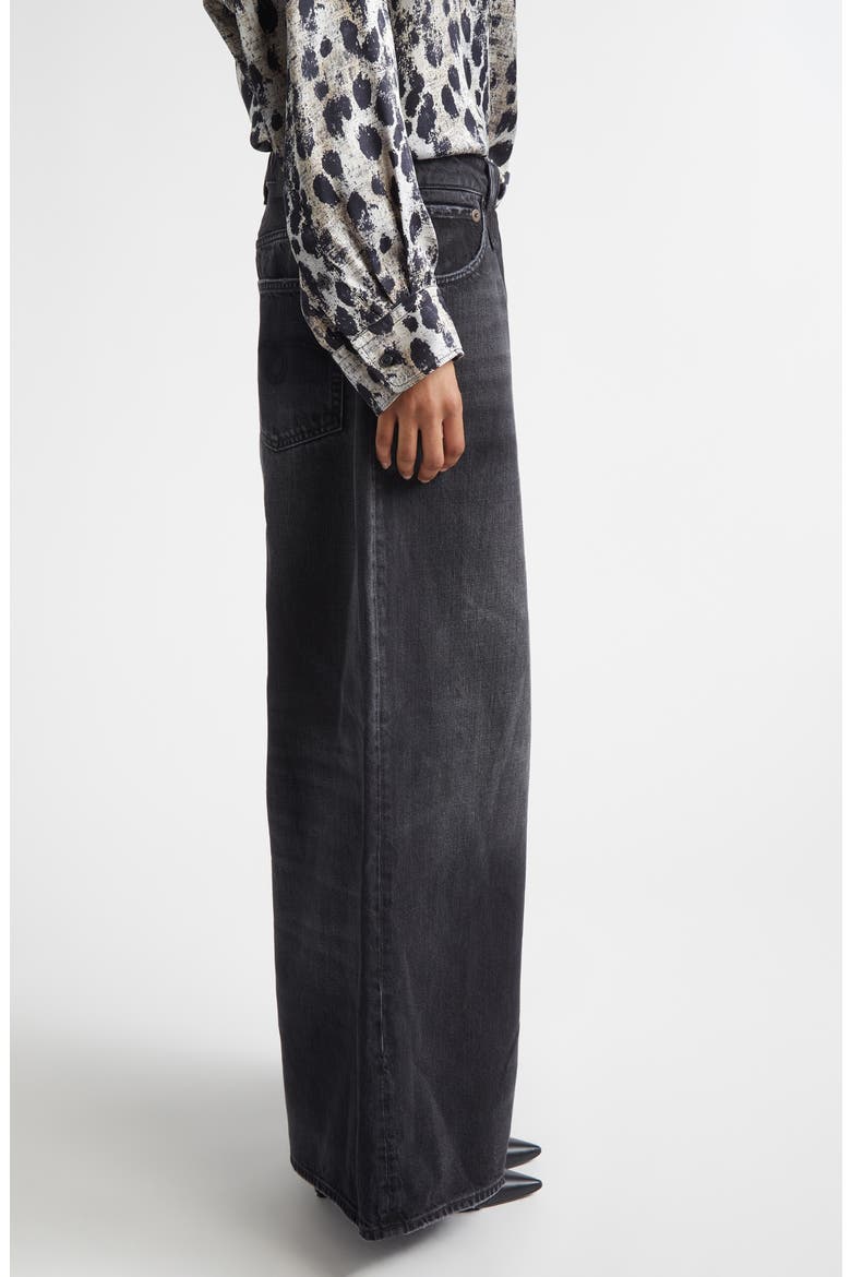 Nico Wrap Wide Leg Jeans, Alternate, color, ESSEX BLACK