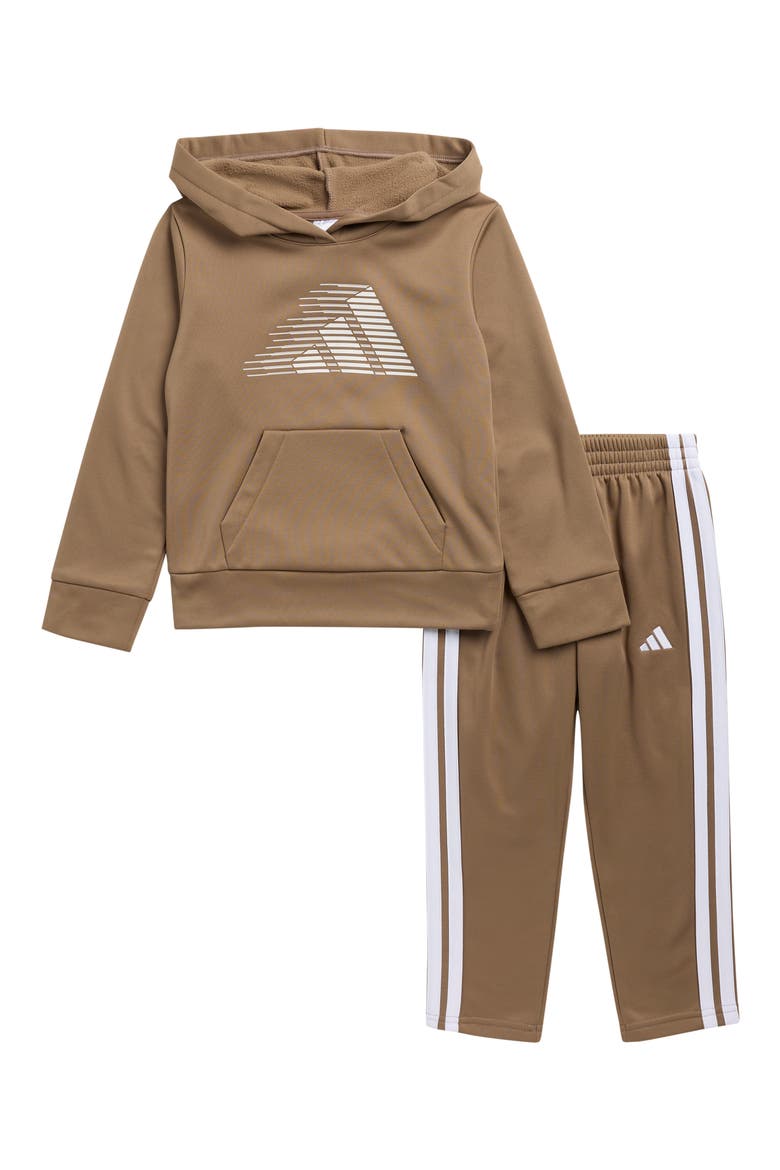 Kids' Logo Hoodie & Sweatpants Set, Main, color, KHAKI