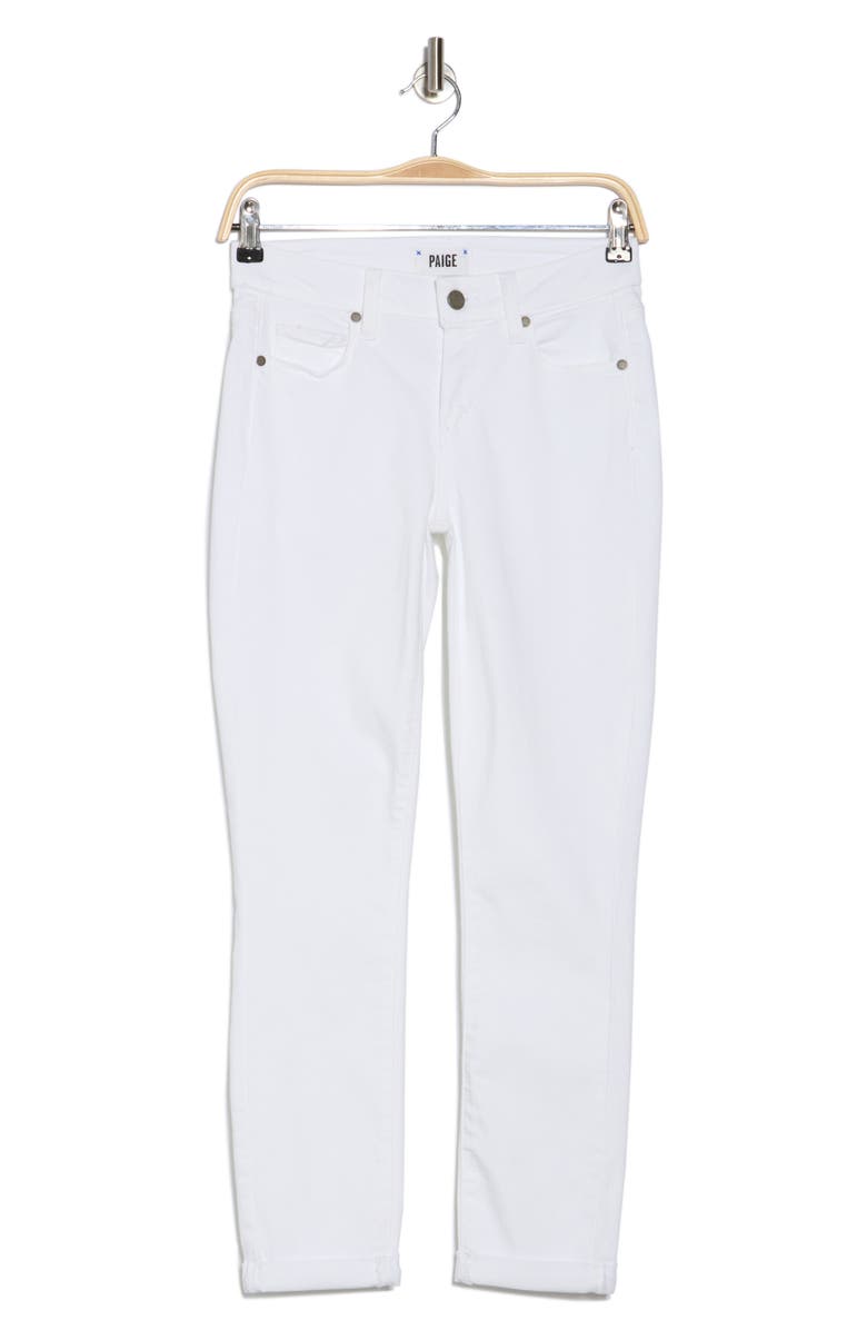 PAIGE Kylie Cropped Skinny Jeans, Alternate, color, Optic White