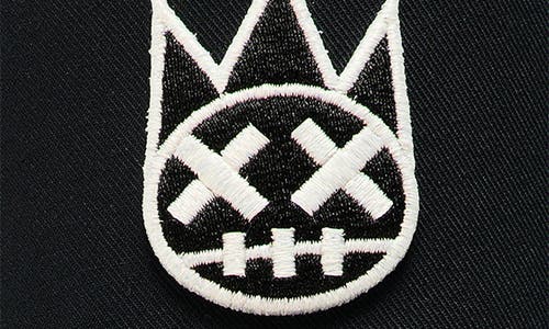 Cult Of Individuality Logo Mesh Back Trucker Hat In Black