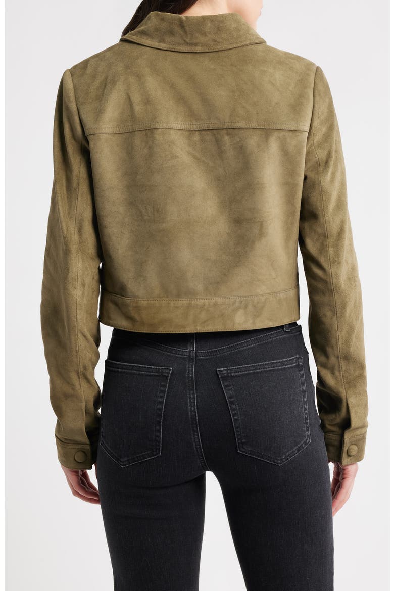 The Small Suede Jacket, Alternate, color, CYPRESS
