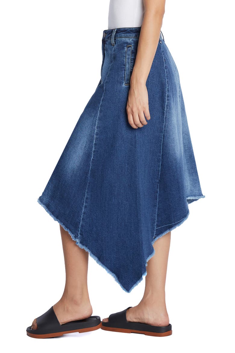 Shark Bite Denim Skirt, Alternate, color, SHARK BLUE