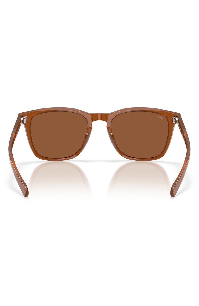 Costa Del Mar Sullivan 53mm Gradient Polarized Square Sunglasses, Alternate, color, Red Sands/ Copper 580G