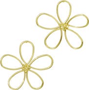 Adornia Oversize Flower Stud Earrings
