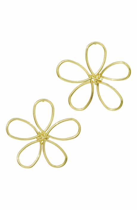 Adornia Oversize Flower Stud Earrings