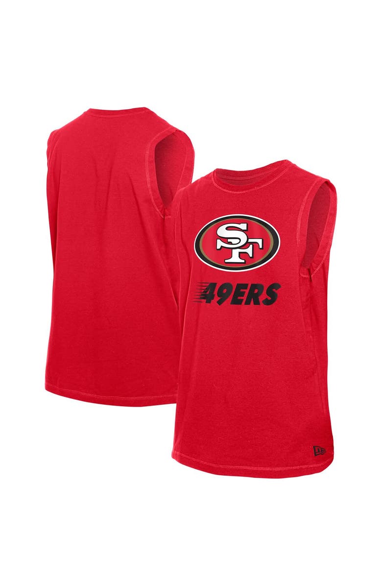 New Era Men's New Era  Scarlet San Francisco 49ers Leisure Collection Tank Top, Alternate, color, Scarlet