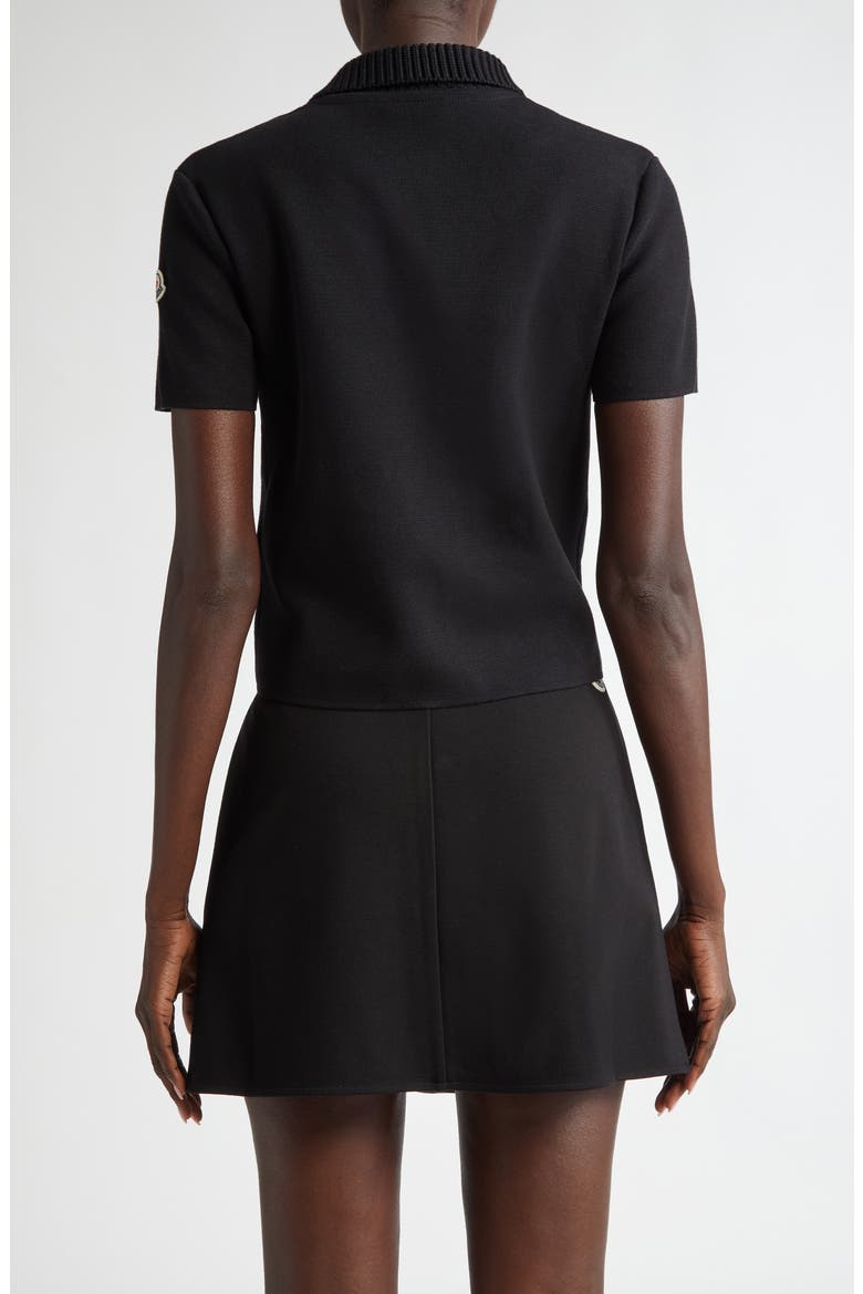Merino Wool Polo, Alternate, color, BLACK
