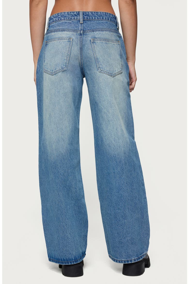 Magda Low Rise Wide Leg Jeans, Alternate, color, BLUE-WASHED
