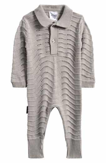 TINY TRIBE Cotton Pointelle Romper