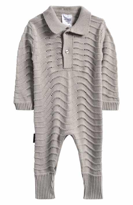 TINY TRIBE Cotton Pointelle Romper