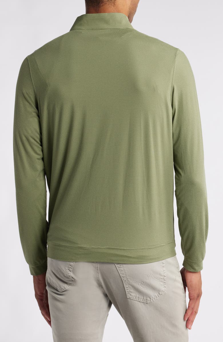 Scott Barber Microstripe Knit Quarter Zip Pullover, Alternate, color, 