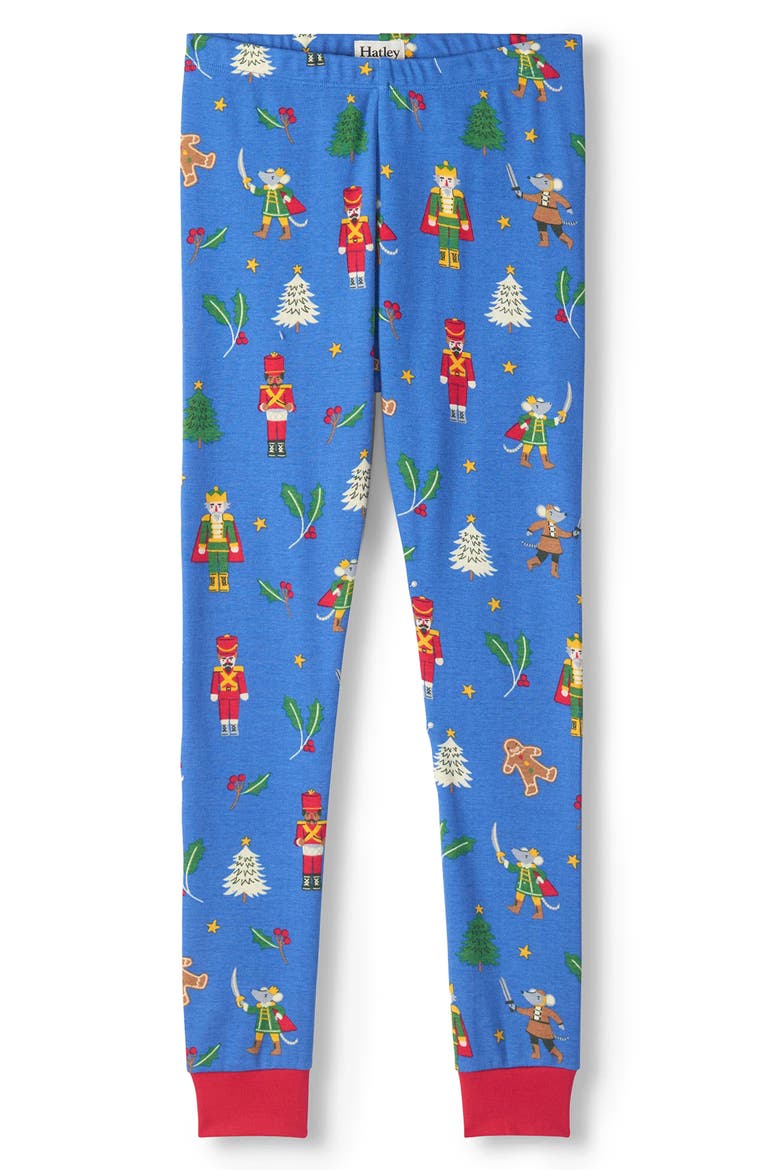 Kids' Nutcracker Organic Cotton Pajamas, Alternate, color, BLUE