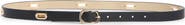 Linea Pelle Oval Grommet Skinny Leather Belt