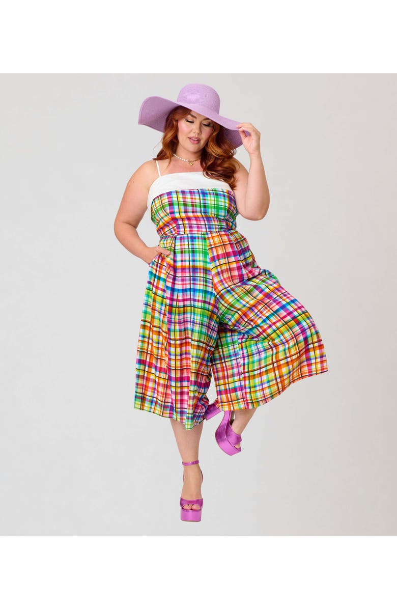 Unique Vintage Plus Size Wide Leg Nancy Romper, Alternate, color,