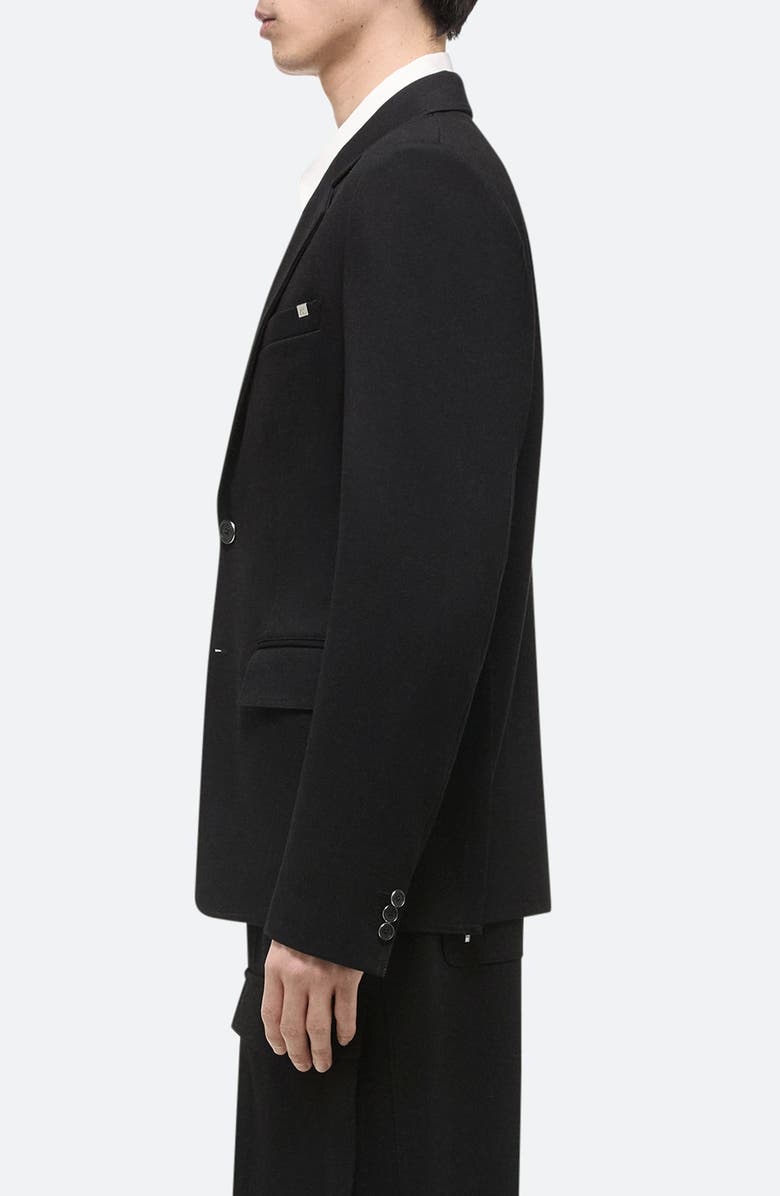 Helmut Lang Zip Classic Ponte Knit Blazer, Alternate, color, Black