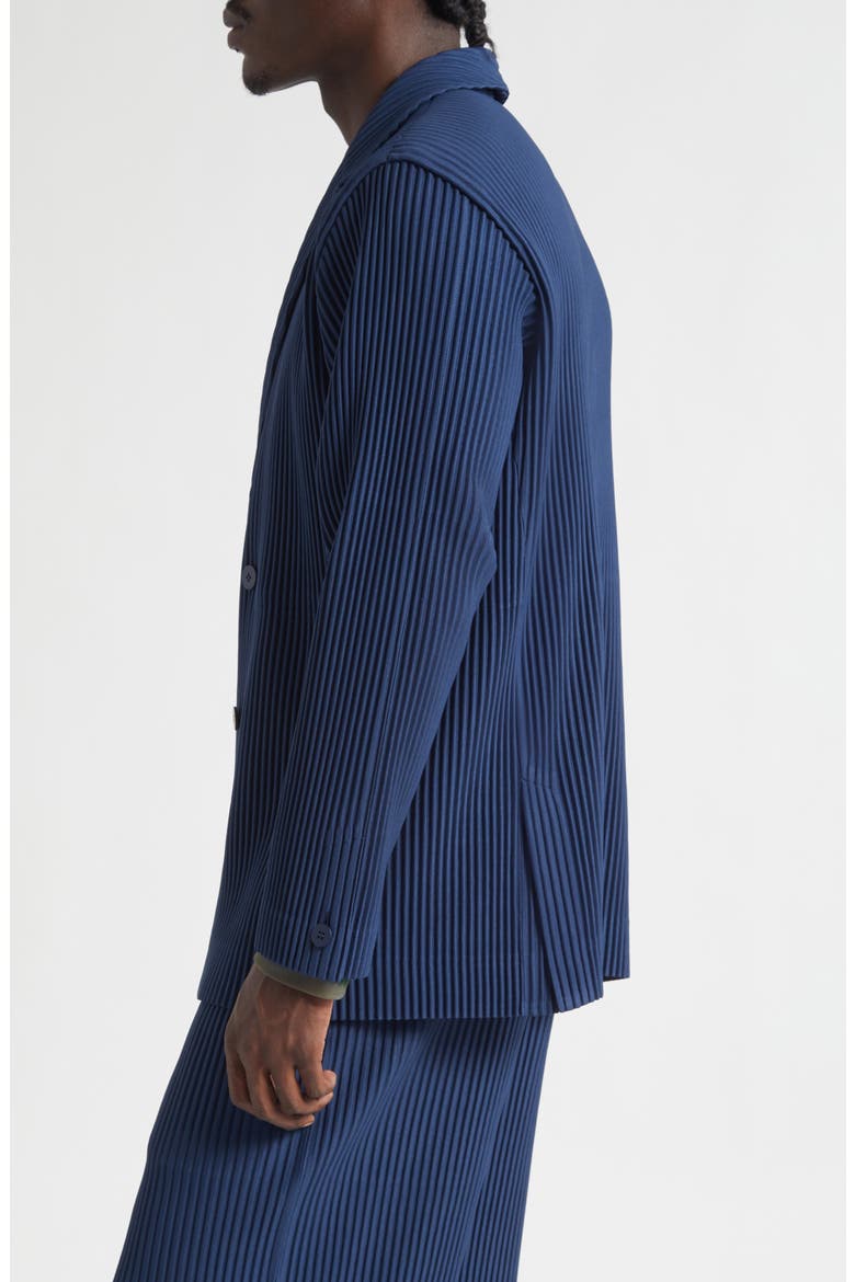 Tailored Pleats 1 Double Breasted Jacket, Alternate, color, MANAROLA BOAT NAVY