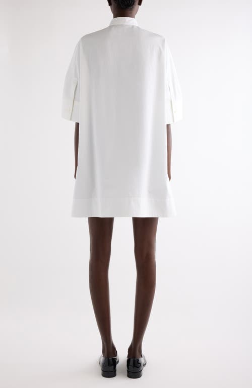 Givenchy A-line Cotton Poplin Minidress In White