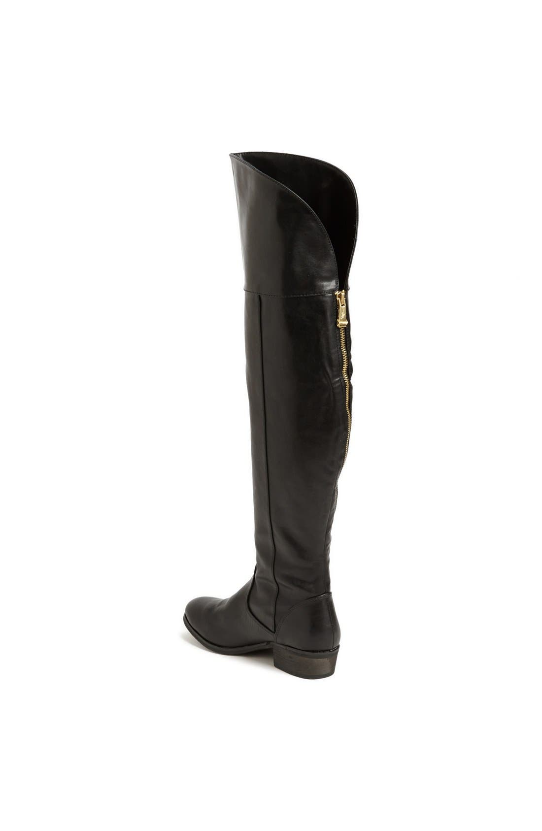 'Gwyn' Over the Knee Boot, Alternate, color, BLACK