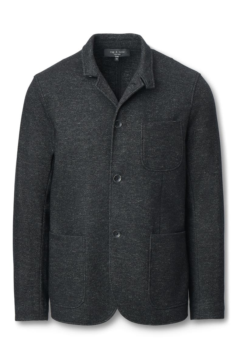Prospect Cotton & Wool Twill Jacket, Alternate, color, DARK GREY