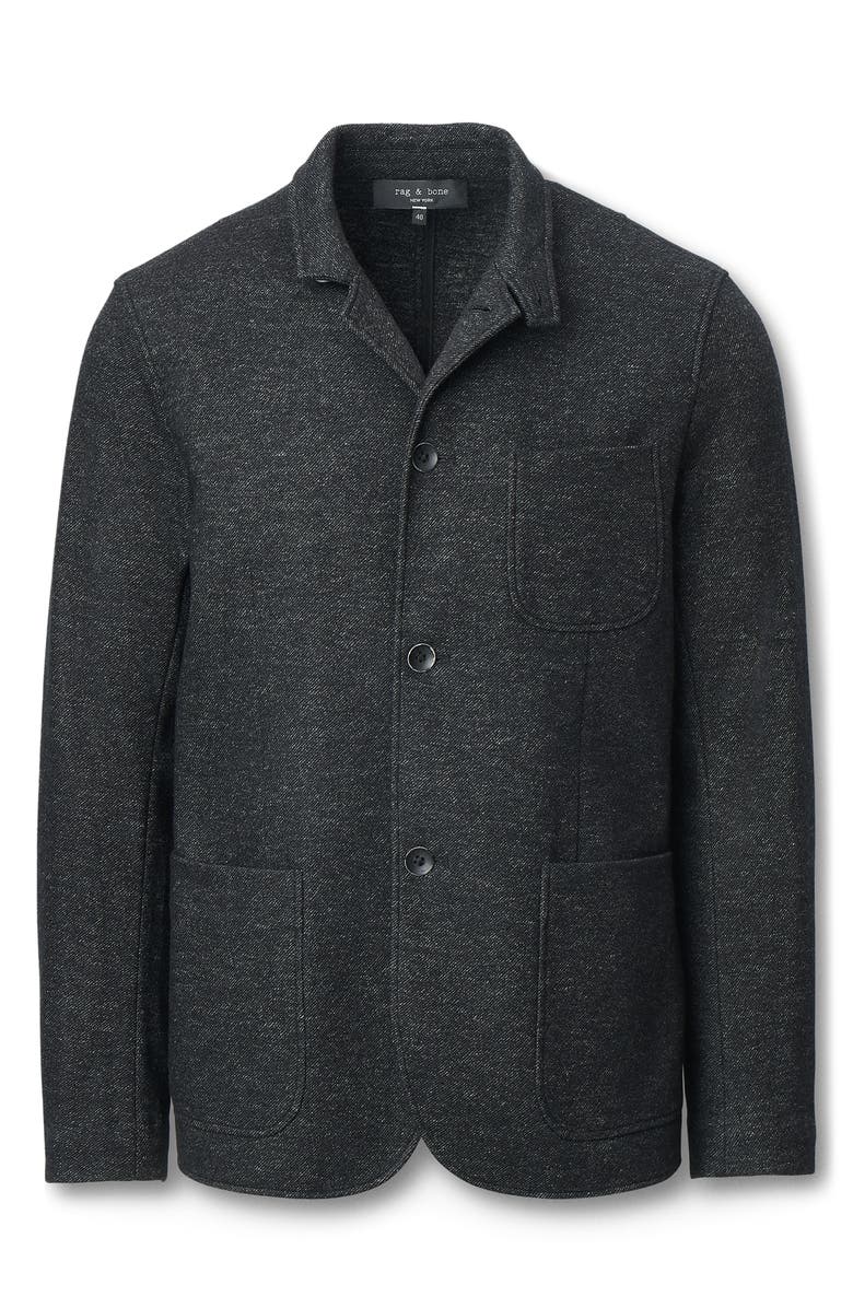 rag & bone Prospect Cotton & Wool Twill Jacket, Alternate, color, Dark Grey