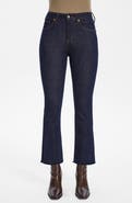 Bayeas Raw Hem Mid Rise Ankle Straight Leg Jeans