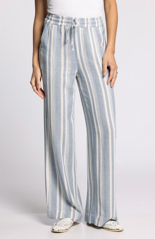 Thread & Supply Benny Tie Waist Wide Leg Pants in Ivory Blue  product