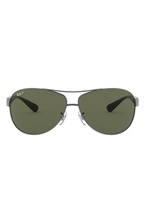 63mm Oversize Aviator Sunglasses