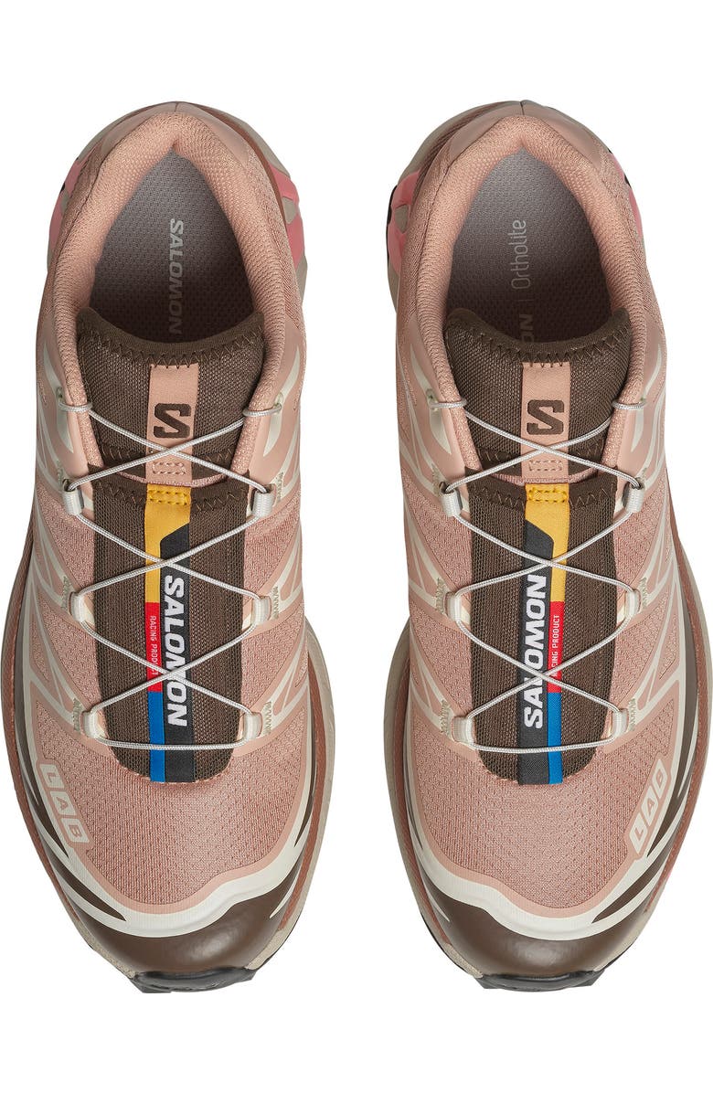 Salomon XT-6 Sneaker, Alternate, color, Mahogany Rose