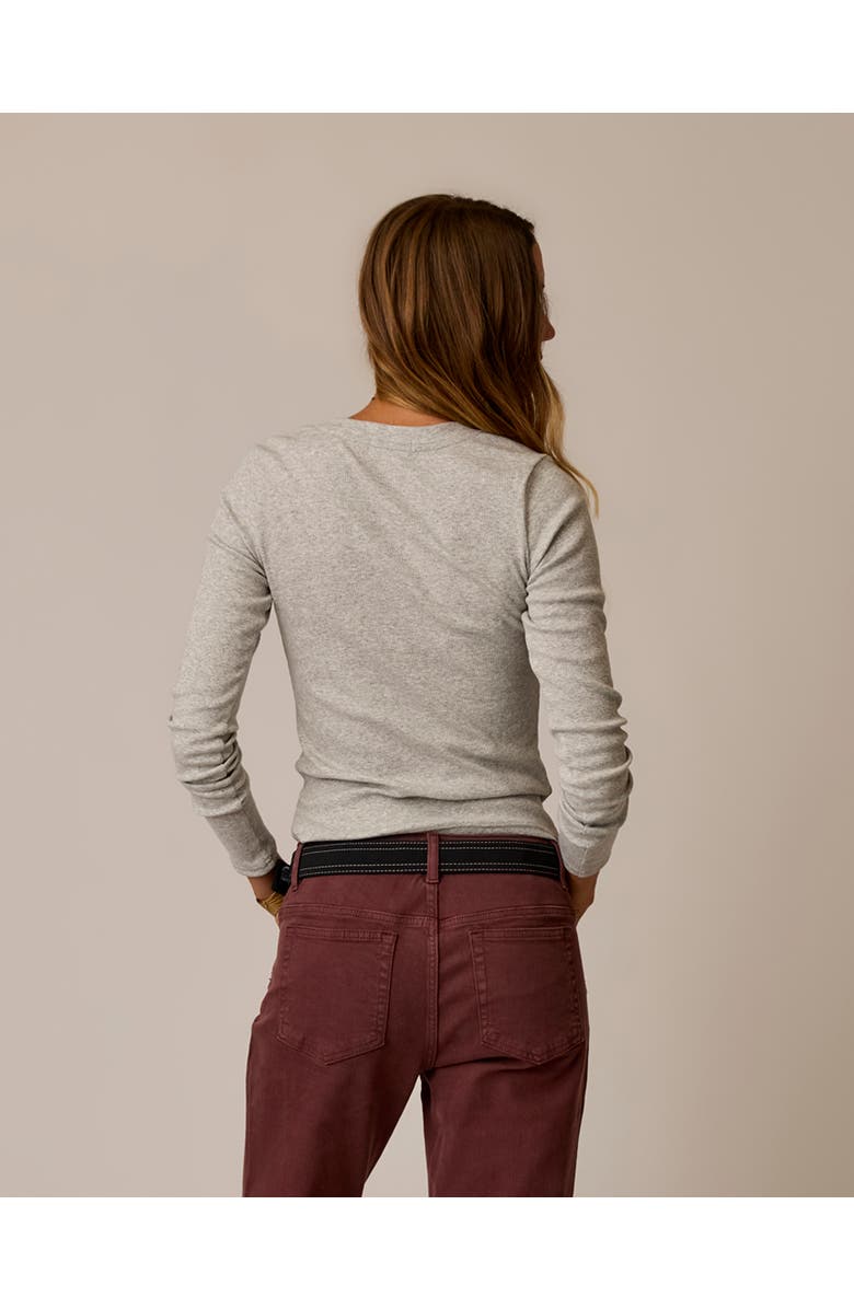 Carve Designs Ever Henley, Alternate, color, Heather Grey