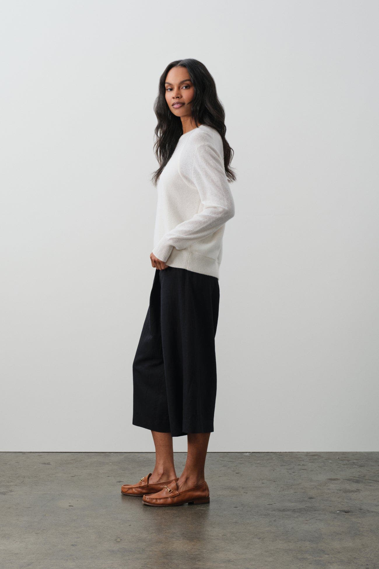 Rafaela Trompe L'oeil Cashmere Crewneck - image 2