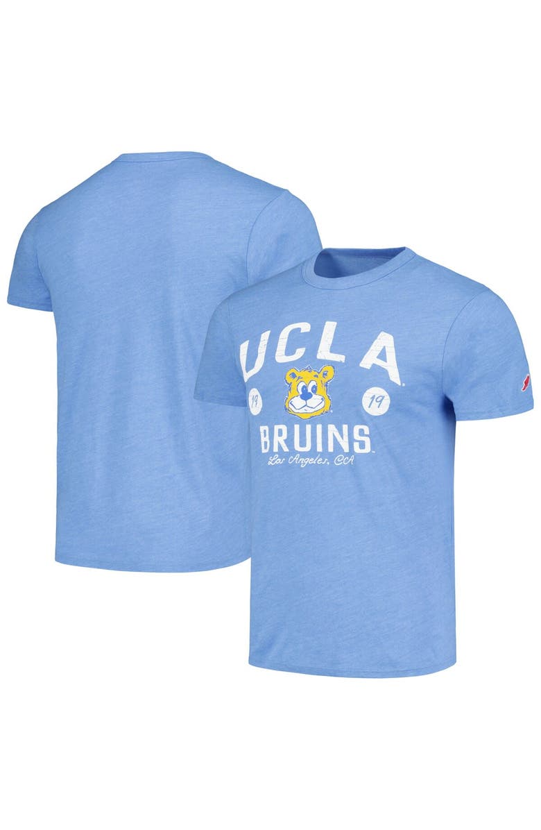 LEAGUE COLLEGIATE WEAR Men's League Collegiate Wear Blue UCLA Bruins Bendy Arch Victory Falls Tri-Blend T-Shirt, Alternate, color, 
